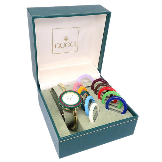 Gucci 11/12.2 Change Bezel Chameleon Quartz Watch SS