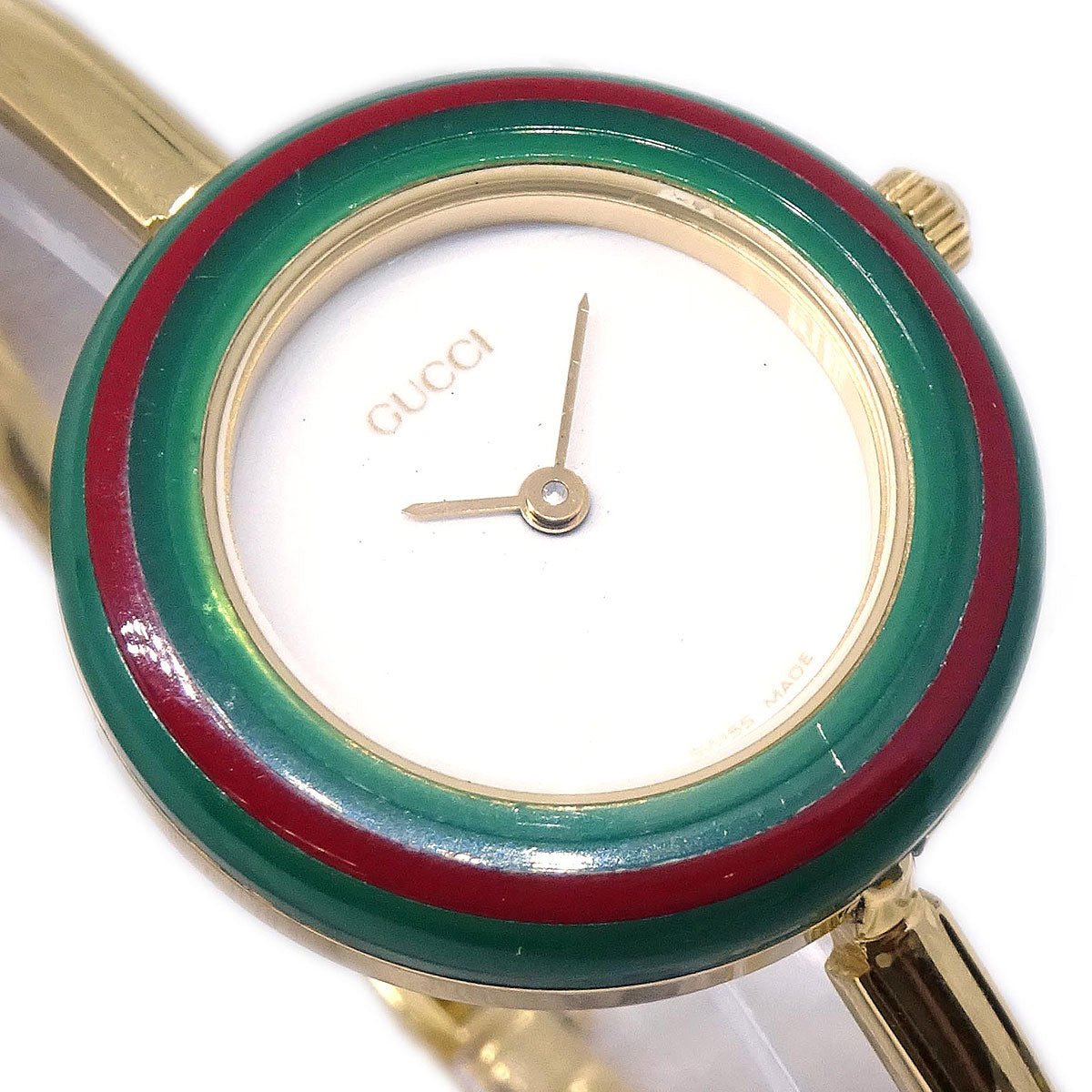 Gucci 11/12.2 Change Bezel Chameleon Quartz Watch SS