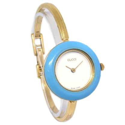 Gucci 11/12.2 Change Bezel Chameleon Quartz Watch SS #S