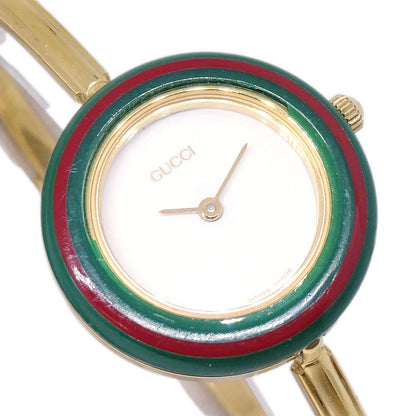 Gucci 11/12.2 Change Bezel Chameleon Quartz Watch SS
