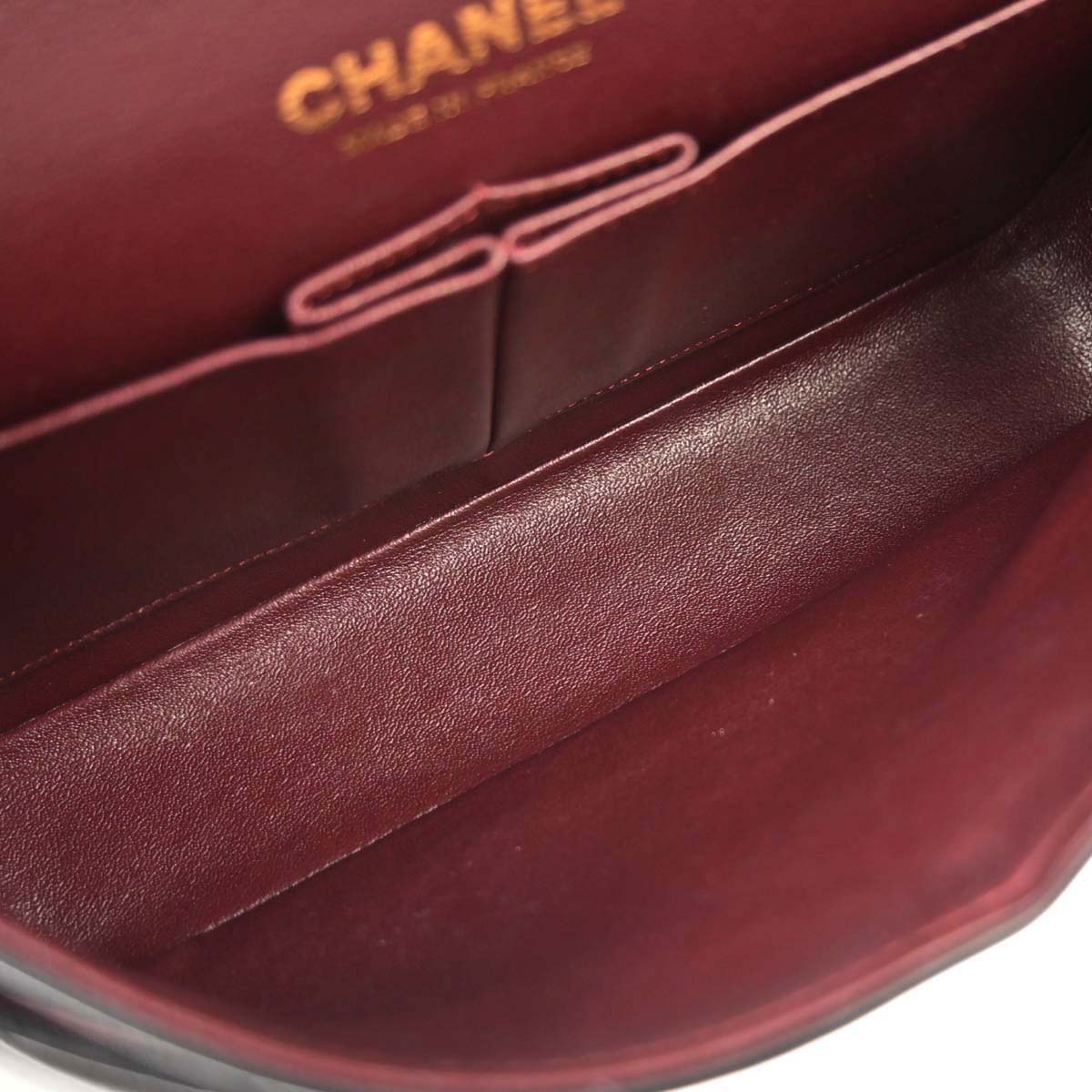 Chanel Black Lambskin Medium Classic Double Flap Shoulder Bag