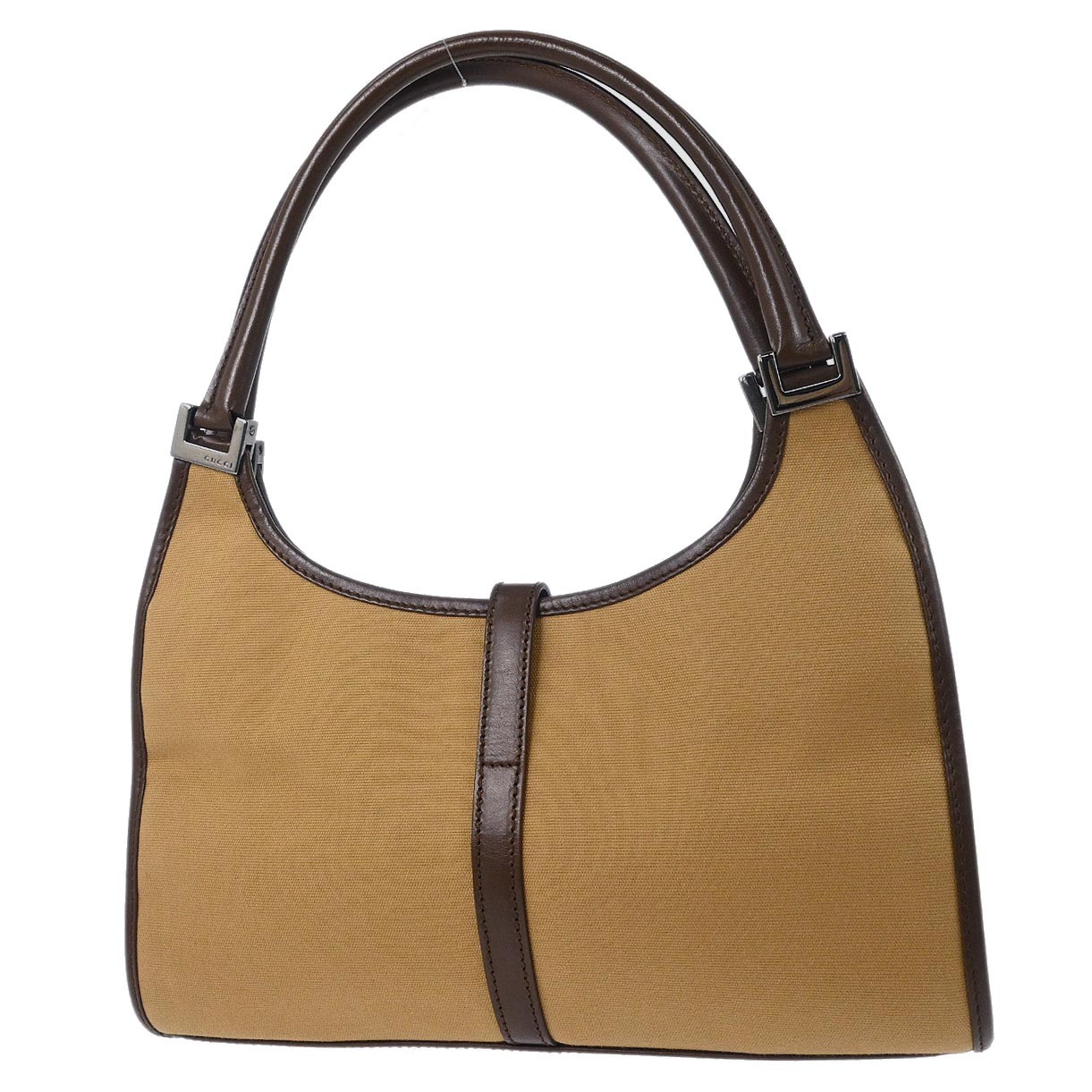 Gucci Beige Canvas Jackie Handbag