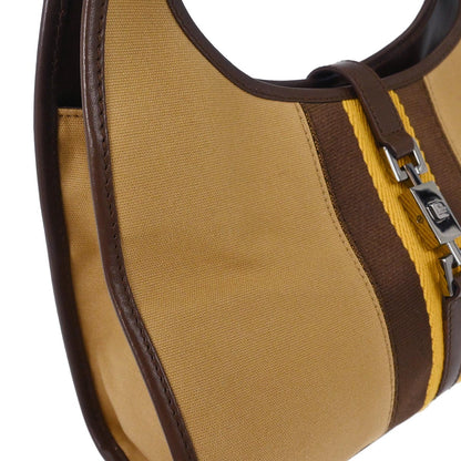 Gucci Beige Canvas Jackie Handbag