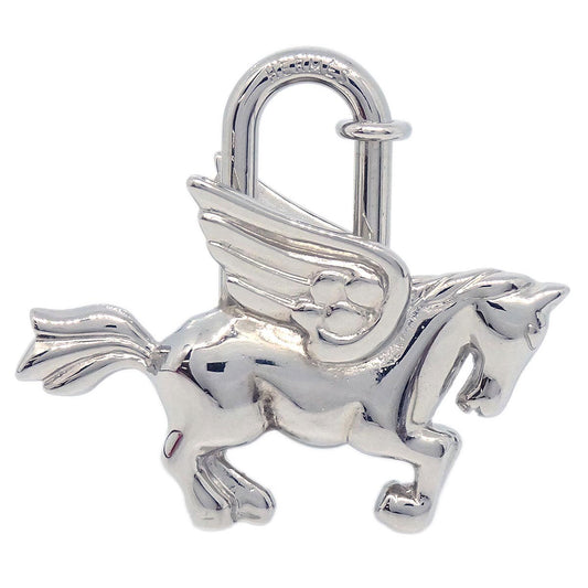 Hermes 1993 Le Cheval Pegasus Cadena Silver Small Good