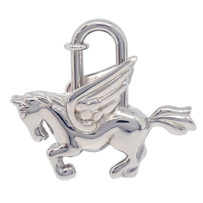 Hermes 1993 Le Cheval Pegasus Cadena Silver Small Good