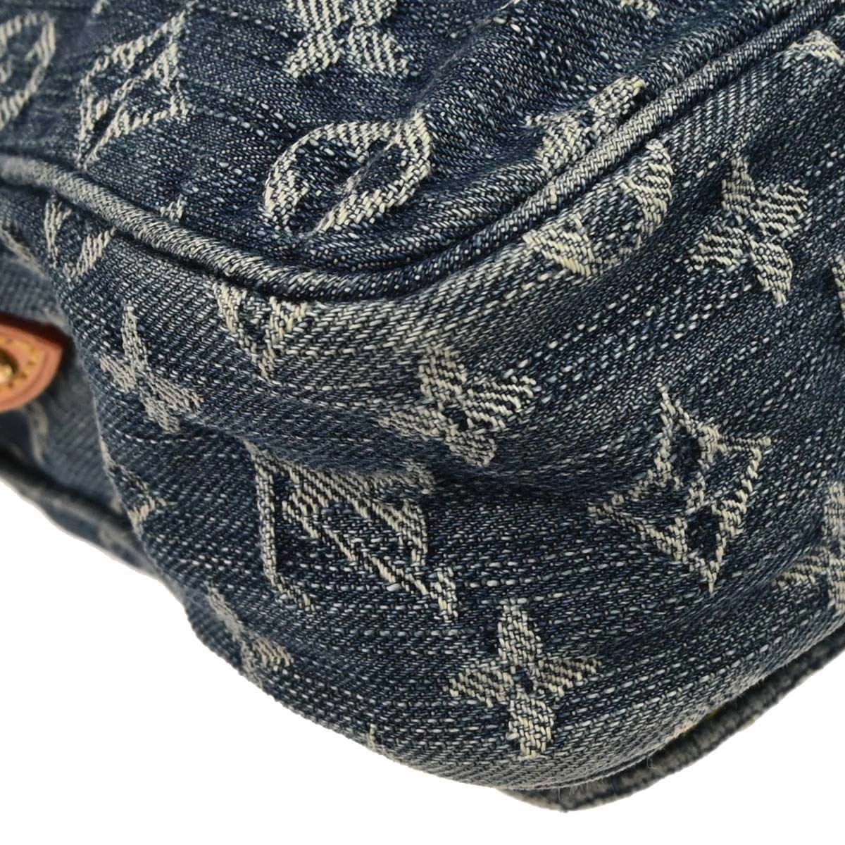 Louis Vuitton Blue Monogram Denim Camera Bag M95348