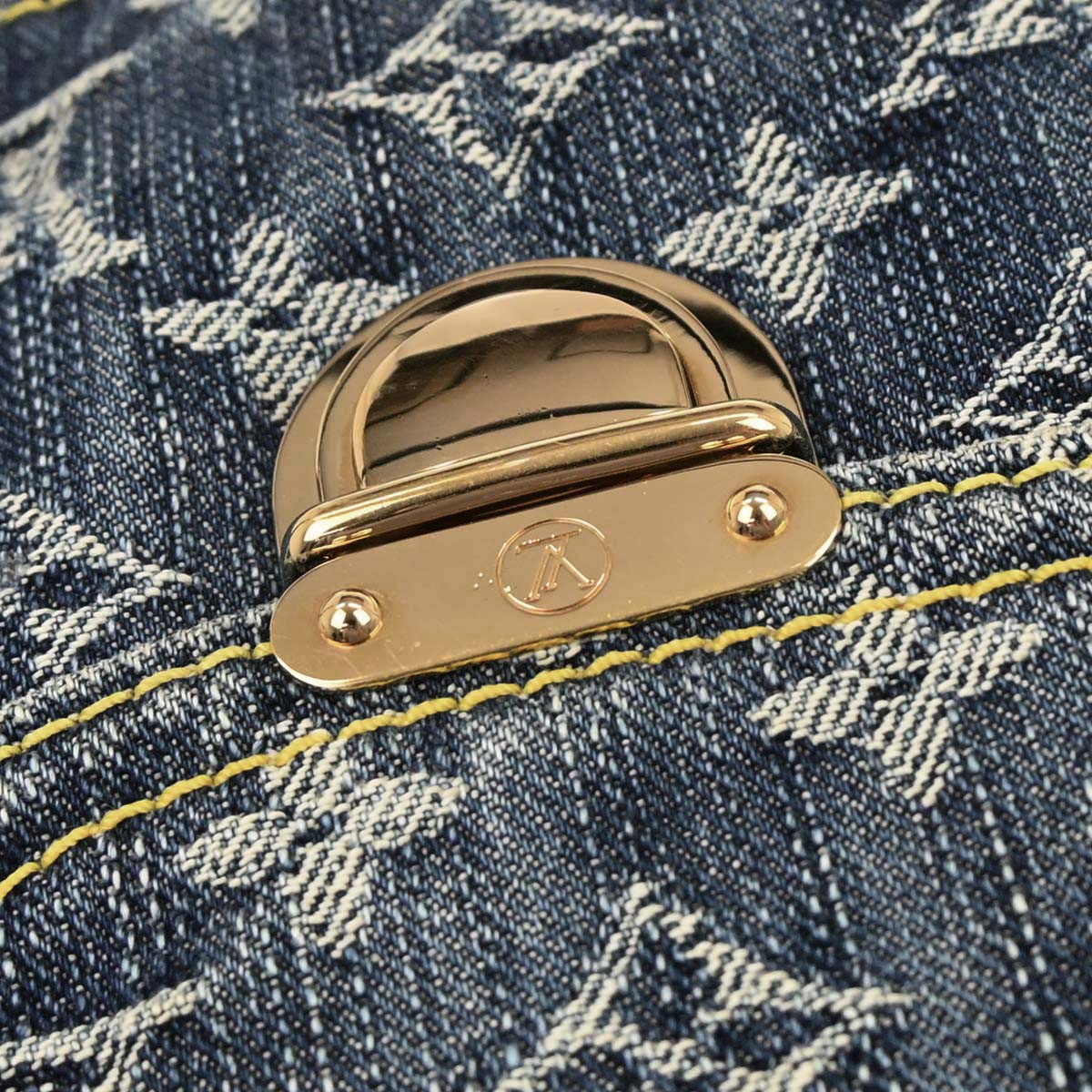 Louis Vuitton Blue Monogram Denim Camera Bag M95348