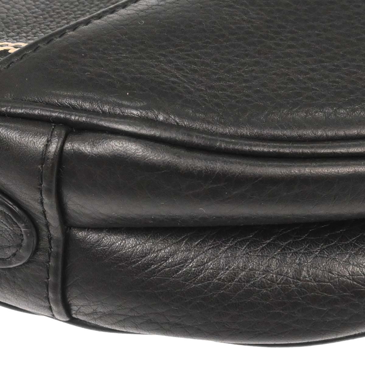 Christian Dior Black Leather Saddle Handbag