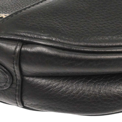 Christian Dior Black Leather Saddle Handbag