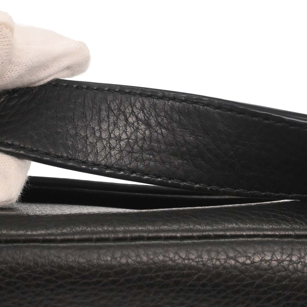 Christian Dior Black Leather Saddle Handbag