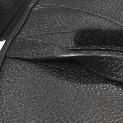 Christian Dior Black Leather Saddle Handbag