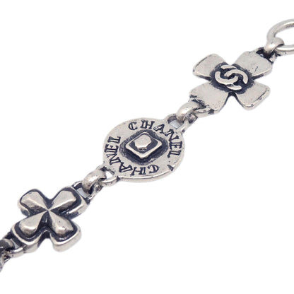 Chanel CC Chain Necklace Pendant Silver 99A