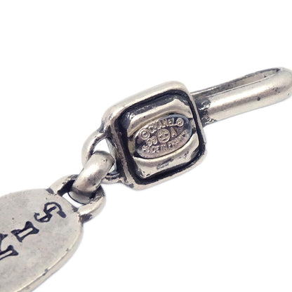 Chanel CC Chain Necklace Pendant Silver 99A