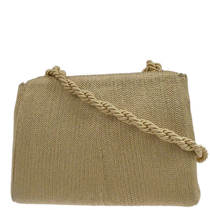 Chanel Beige Silk Rope Shoulder Bag