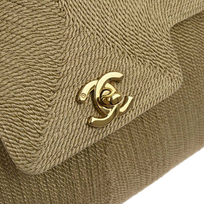 Chanel Beige Silk Rope Shoulder Bag