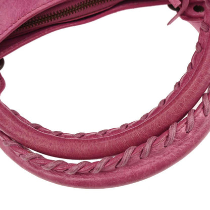 Balenciaga Pink Lambskin The First 2way Shoulder Handbag