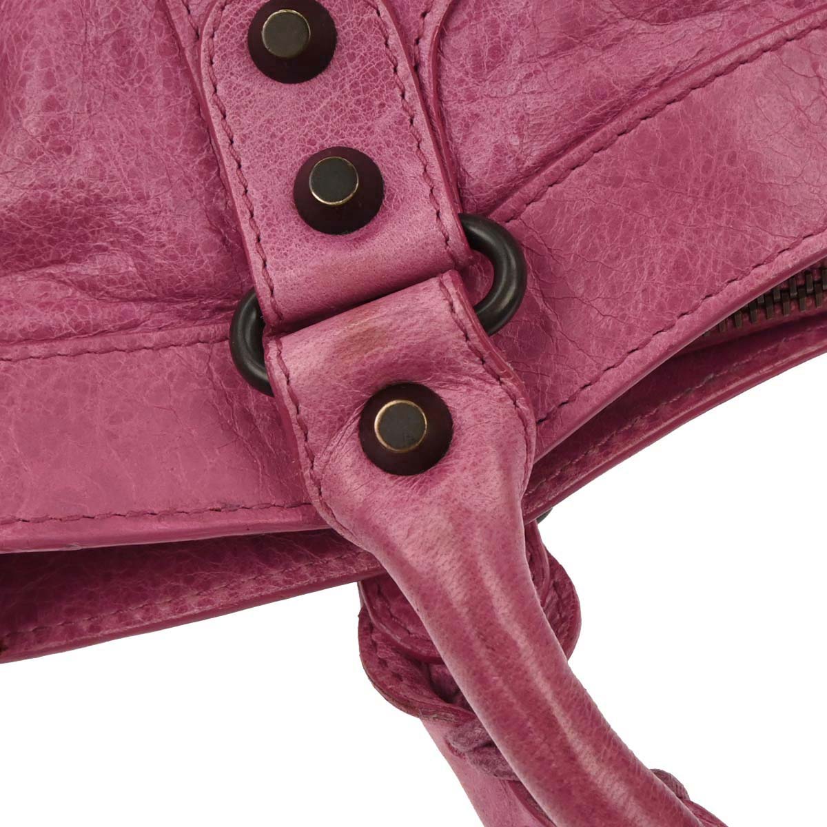 Balenciaga Pink Lambskin The First 2way Shoulder Handbag