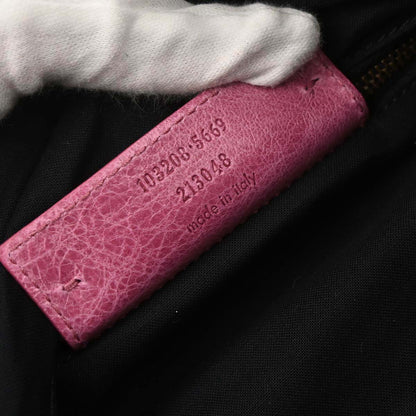 Balenciaga Pink Lambskin The First 2way Shoulder Handbag