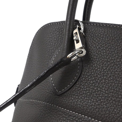 Hermes Graphite Taurillon Clemence Bolide 31 2way Shoulder Handbag