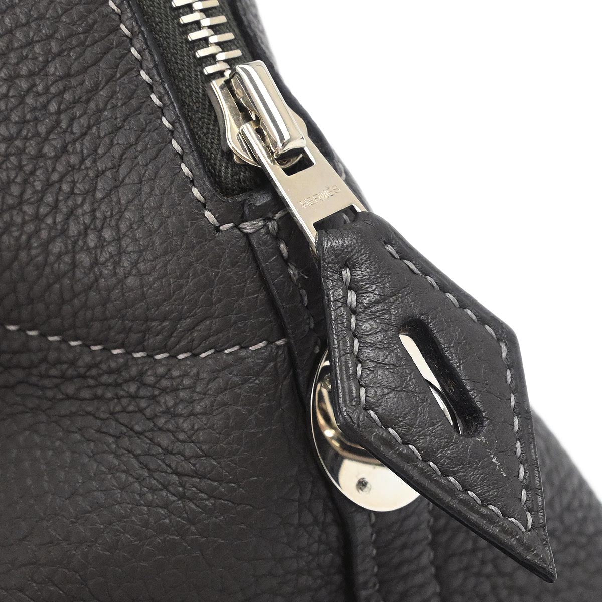 Hermes Graphite Taurillon Clemence Bolide 31 2way Shoulder Handbag