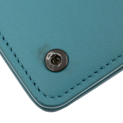 Bottega Veneta Blue Lambskin Intrecciato WOC Shoulder Bag