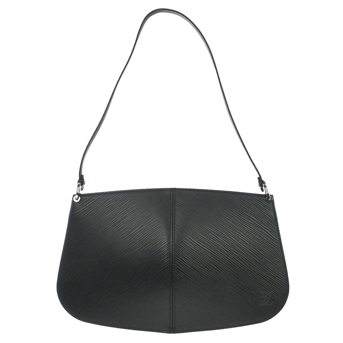 Louis Vuitton Black Epi Pochette Demi-lune Handbag M52622