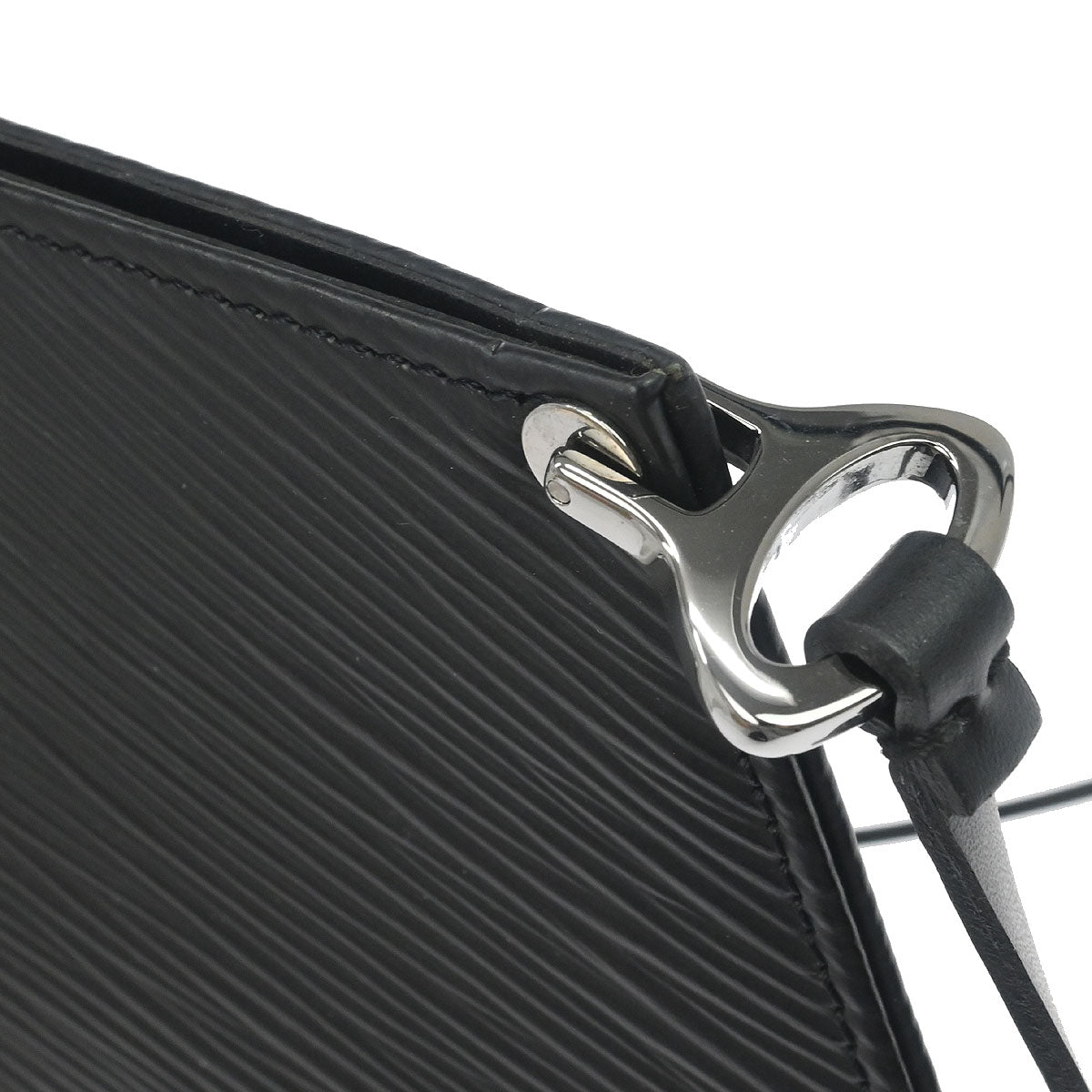 Louis Vuitton Black Epi Pochette Demi-lune Handbag M52622