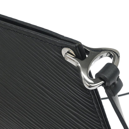 Louis Vuitton Black Epi Pochette Demi-lune Handbag M52622