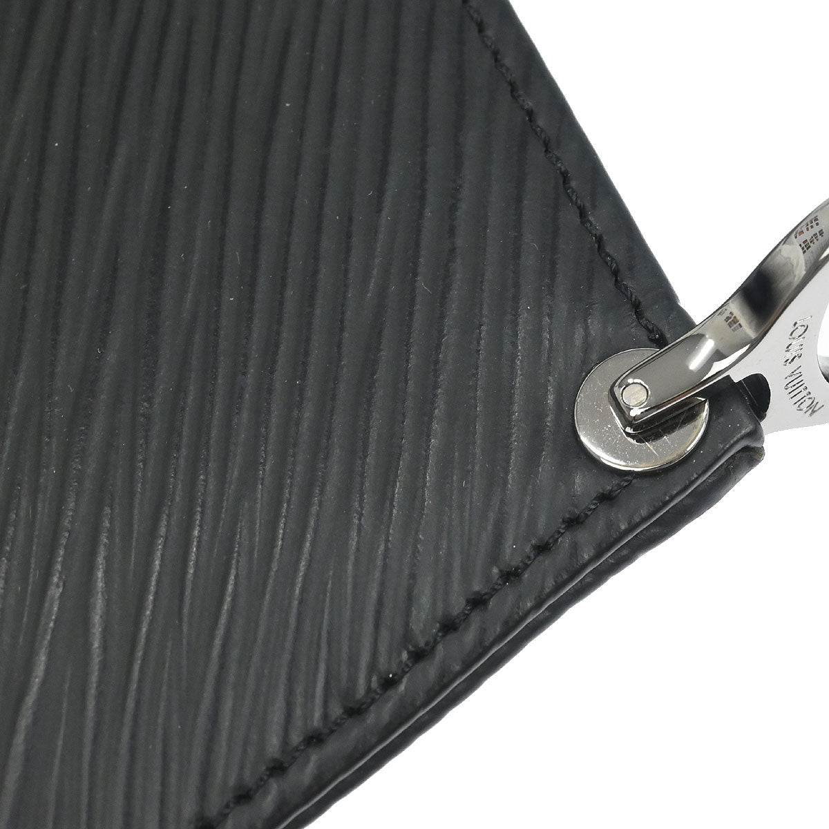 Louis Vuitton Black Epi Pochette Demi-lune Handbag M52622