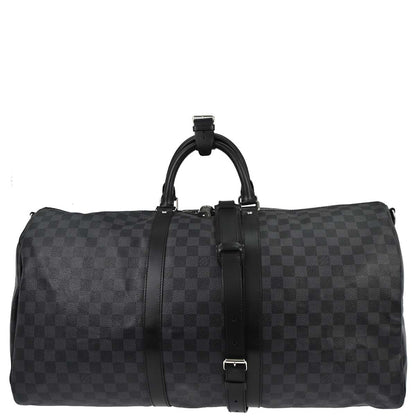 Louis Vuitton Damier Keepall Bandouliere 55 Shoulder Duffle Bag N41413
