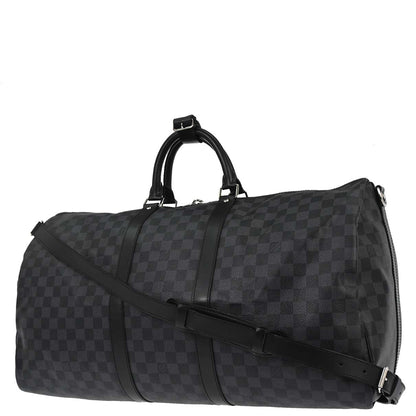 Louis Vuitton Damier Keepall Bandouliere 55 Shoulder Duffle Bag N41413
