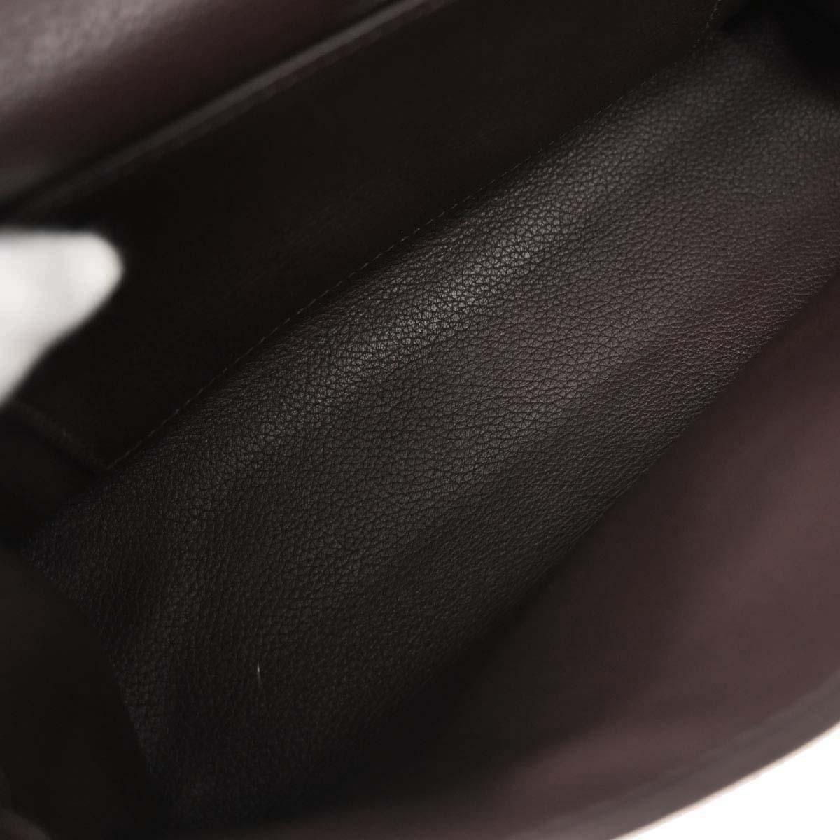 Hermes Havane Evergrain Kelly Pochette Handbag