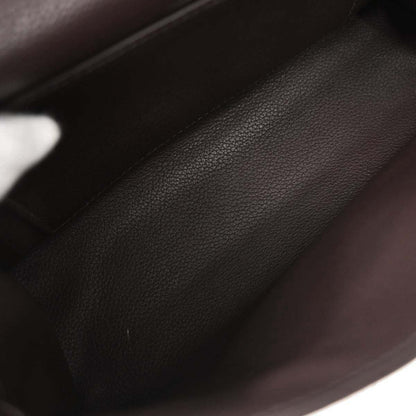 Hermes Havane Evergrain Kelly Pochette Handbag