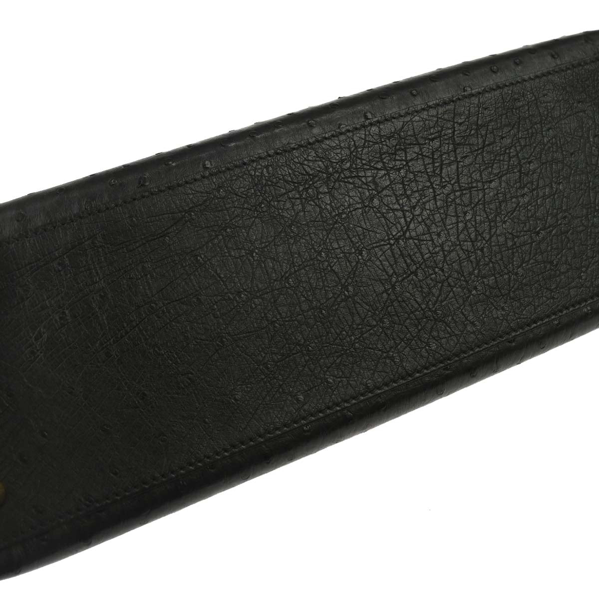 Hermes * Black Ostrich Kelly 32 Sellier 2way Shoulder Handbag