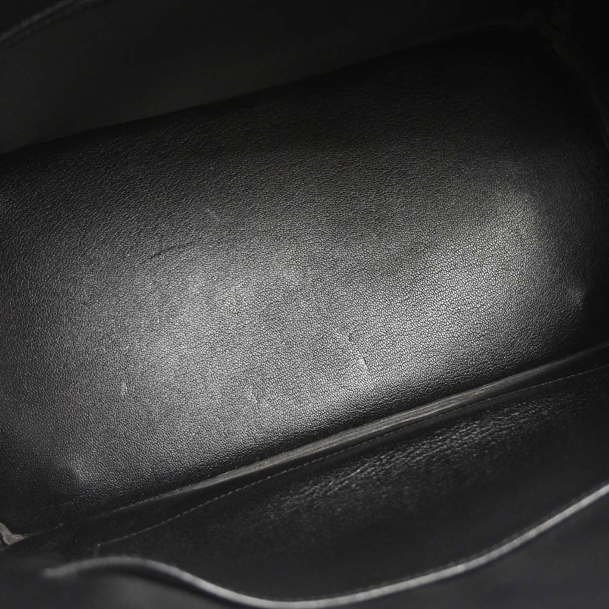 Hermes Black Box Calf Birkin 35 Handbag