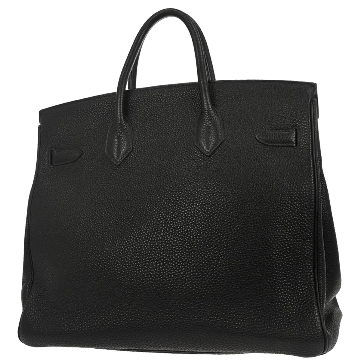 Hermes Black Togo Haut a Courroies 32 Handbag