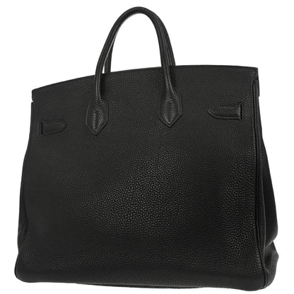 Hermes Black Togo Haut a Courroies 32 Handbag