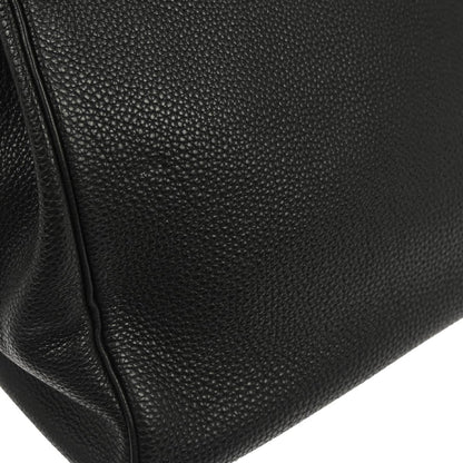 Hermes Black Togo Haut a Courroies 32 Handbag