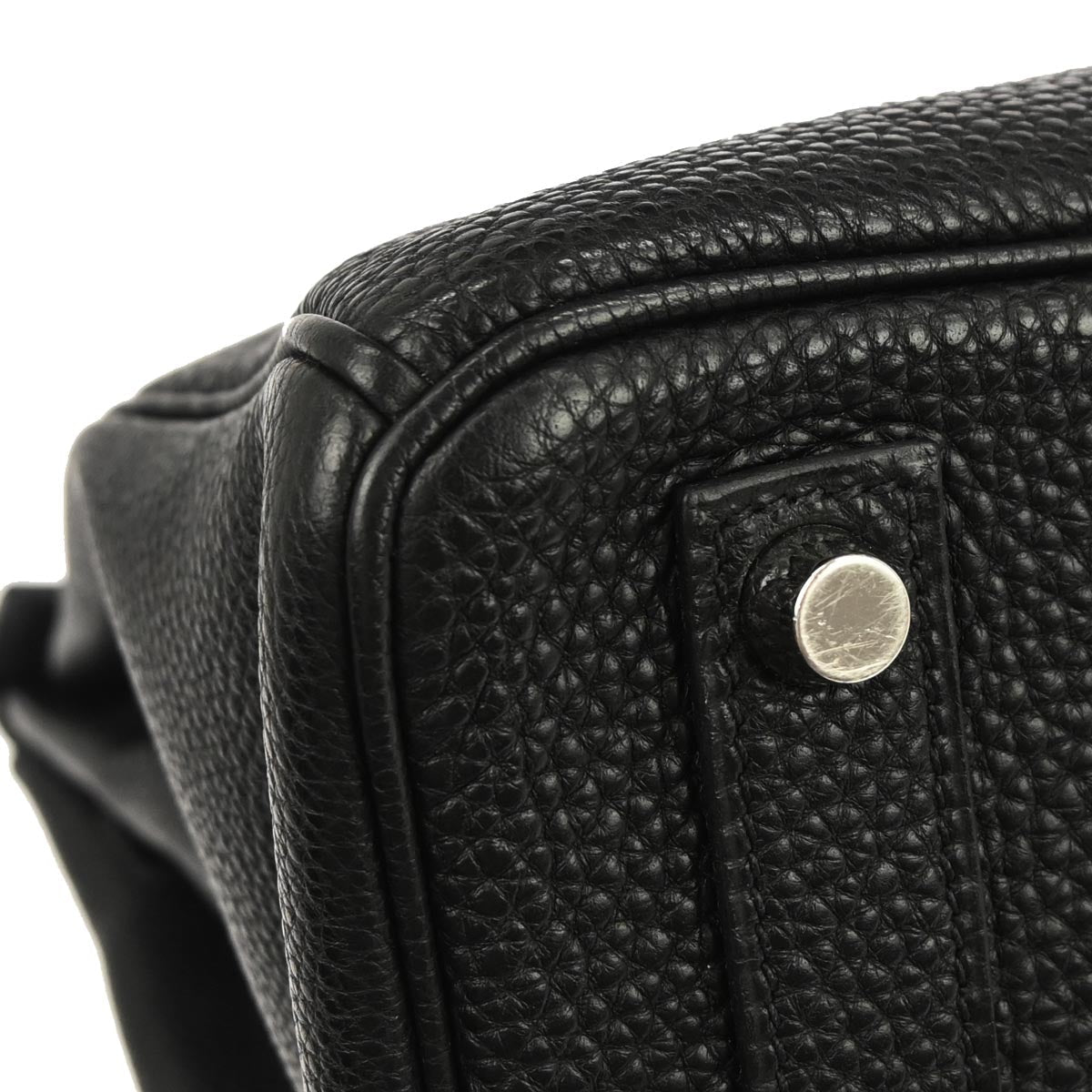 Hermes Black Togo Haut a Courroies 32 Handbag