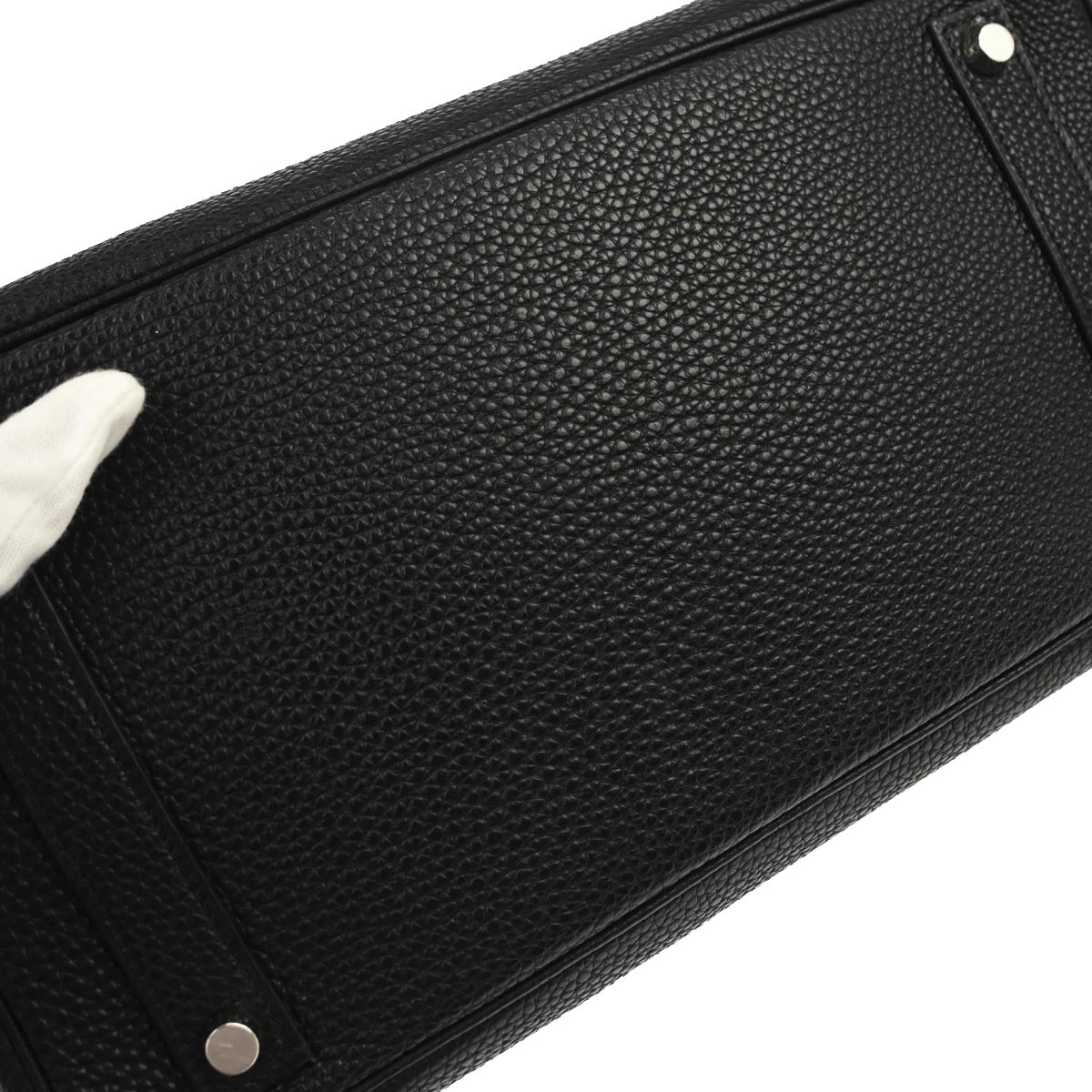 Hermes Black Togo Haut a Courroies 32 Handbag