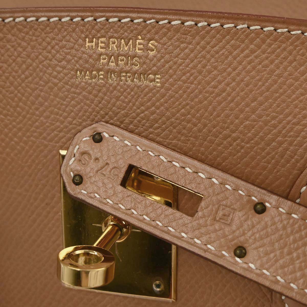 Hermes Natural Courchevel Birkin 35 Handbag