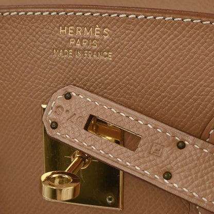 Hermes Natural Courchevel Birkin 35 Handbag