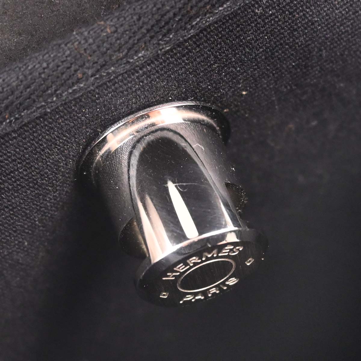 Hermes Black Natural Toile Officier GM Herbag TPM 2 in 1 Shoulder Bag