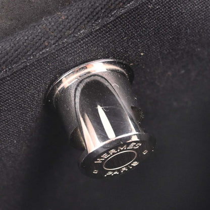 Hermes Black Natural Toile Officier GM Herbag TPM 2 in 1 Shoulder Bag