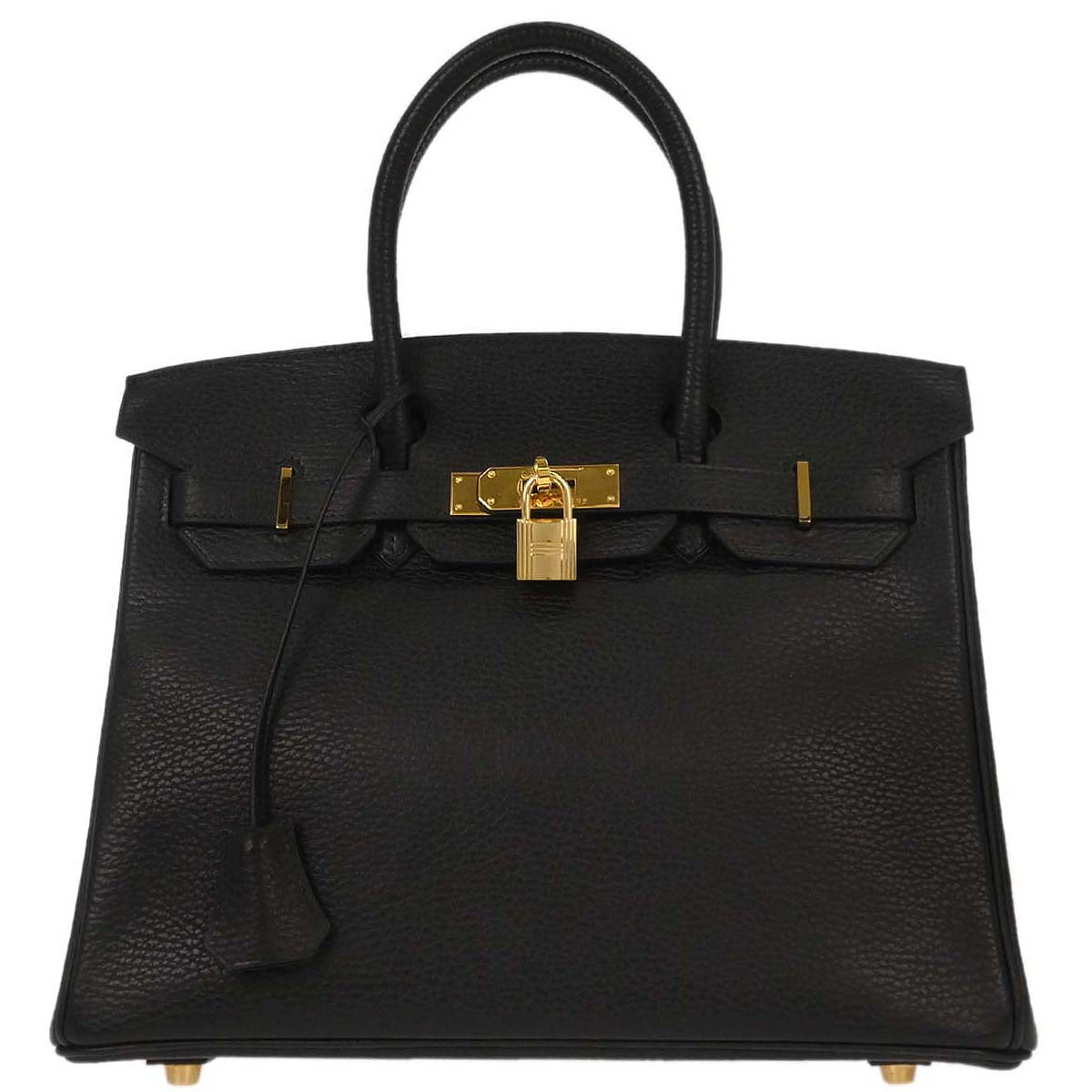 Hermes Black Ardennes Birkin 30 Handbag