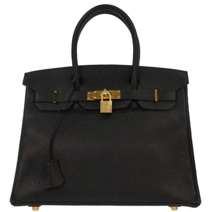 Hermes Black Ardennes Birkin 30 Handbag