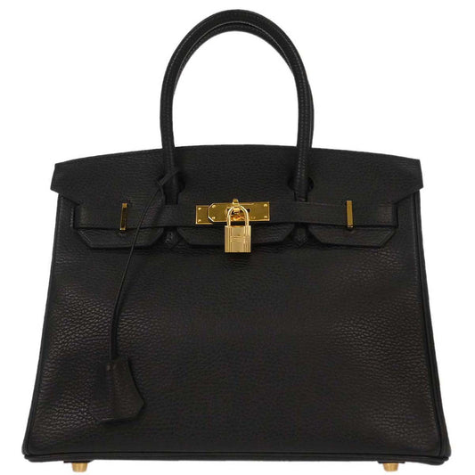 Hermes Black Ardennes Birkin 30 Handbag