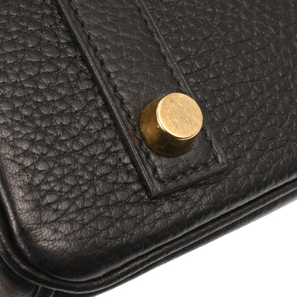 Hermes Black Ardennes Birkin 30 Handbag
