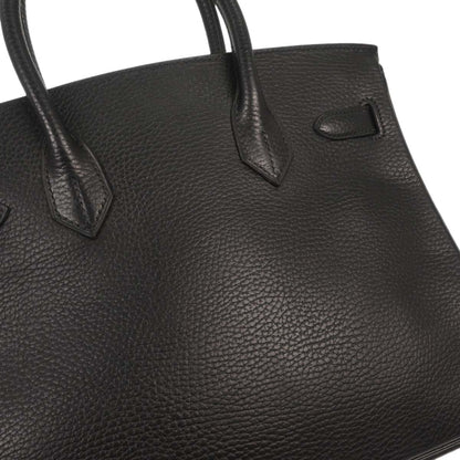 Hermes Black Ardennes Birkin 30 Handbag