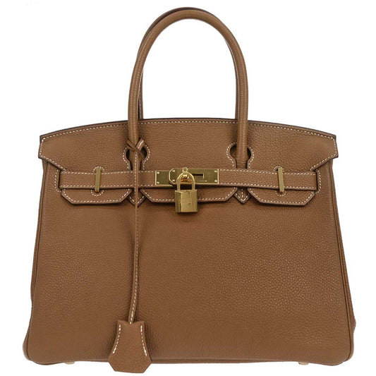 Hermes Gold Togo Birkin 30 Handbag